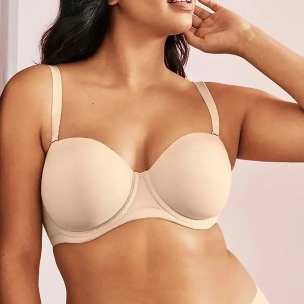 Wacoal 854199 Red Carpet Strapless Underwire Convertible Bra Nude Size 34G NWT